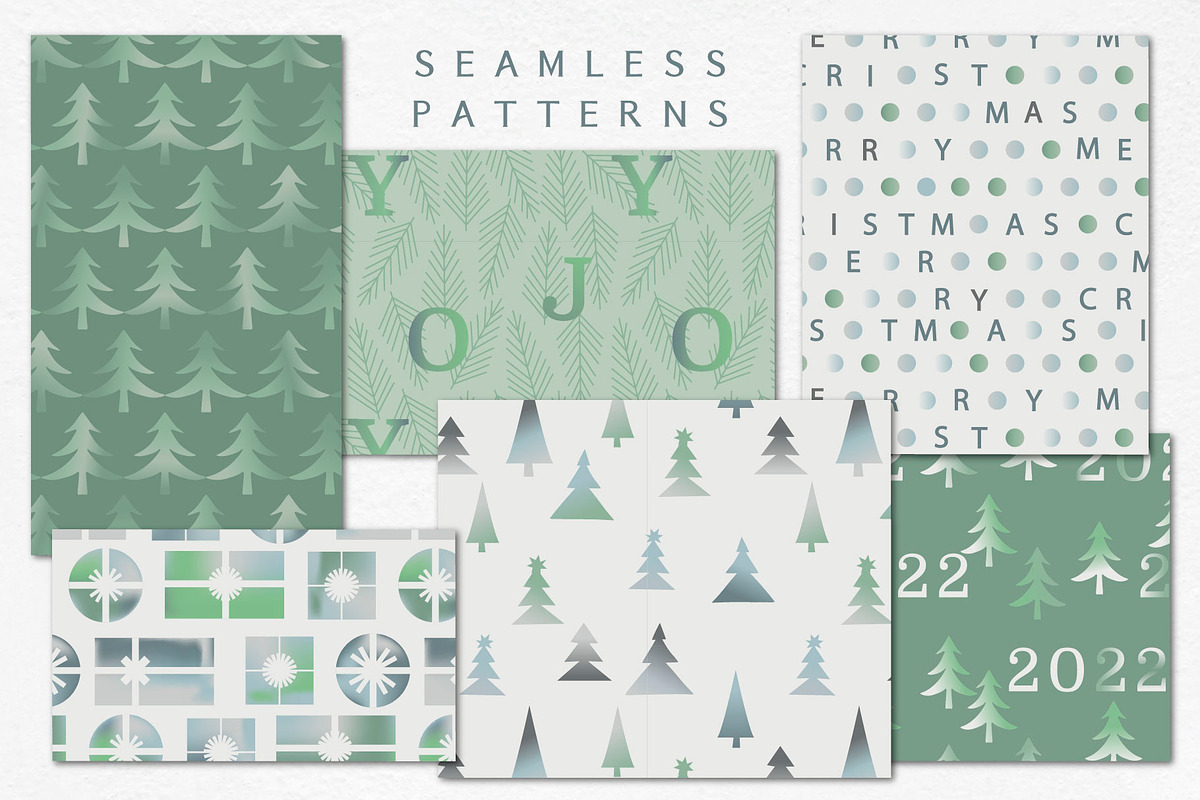 GRADIENT Christmas collection, a Decorative Illustration by Katya_lu (Photo 3 of 11)