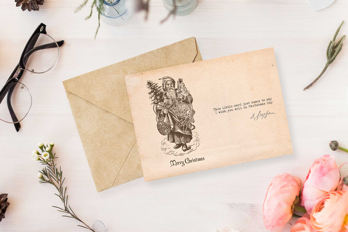 Vintage Christmas Illustrations Vol3, a Seasonal Illustration by Seaquint (Photo 6 of 6)