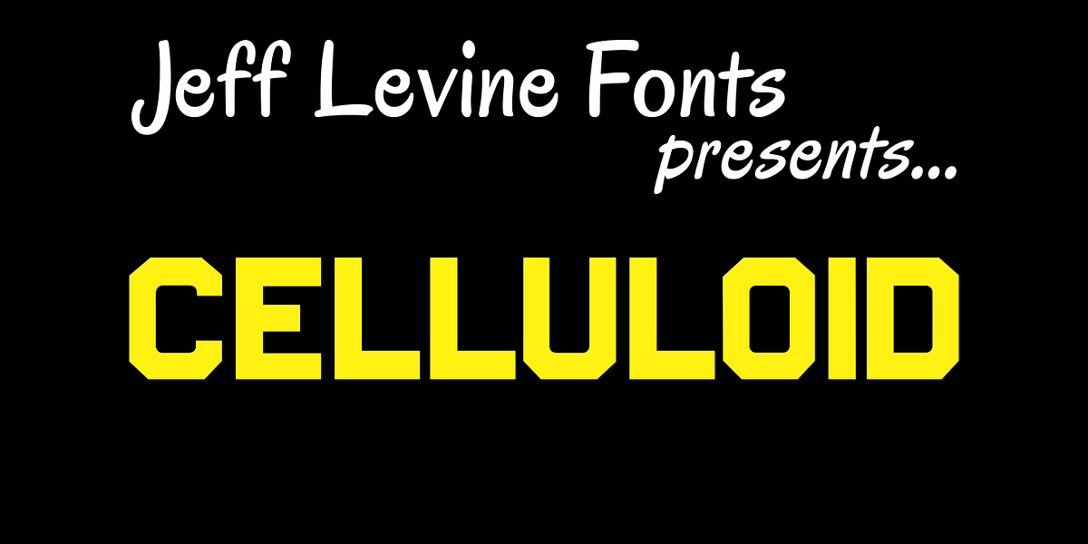 Celluloid JNL, a Sans Serif Font by Jeff Levine Fonts