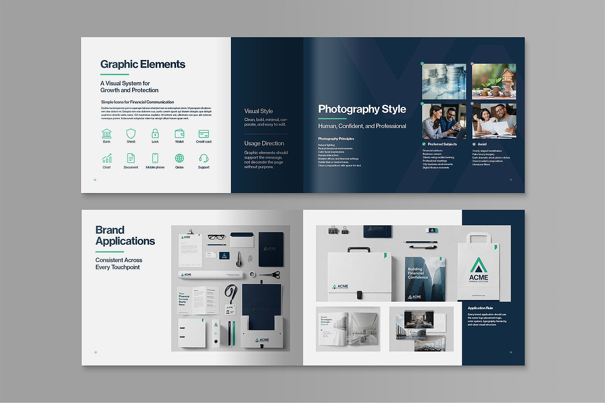 Brand Guidelines Template, a Brochure Template by BrandPacks (Photo 6 of 7)