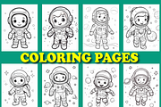 200 Space Coloring Pages for Kids, a Brochure Template by Design Station (Thumbnail 5 of 6)