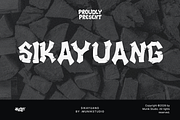 SIKAYUANG FONT, a Blackletter Font by MUNIK STUDIO 3D (Thumbnail 1 of 6)