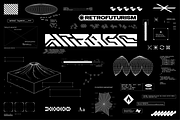 Cyberpunk Tech HUD Vector Pack, an Object Graphic by SergeyBitos (Thumbnail 2 of 6)