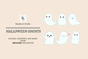 Halloween Ghosts - 6, a Seasonal Illustration by Raafeya's Crafts (Thumbnail 1 of 4)