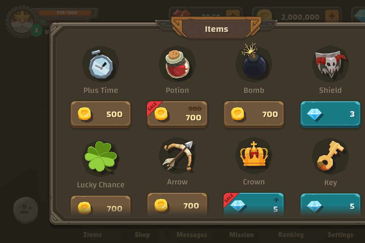 GUI - The Stone, an UI Kit Template by LAYERLAB (Photo 24 of 31)