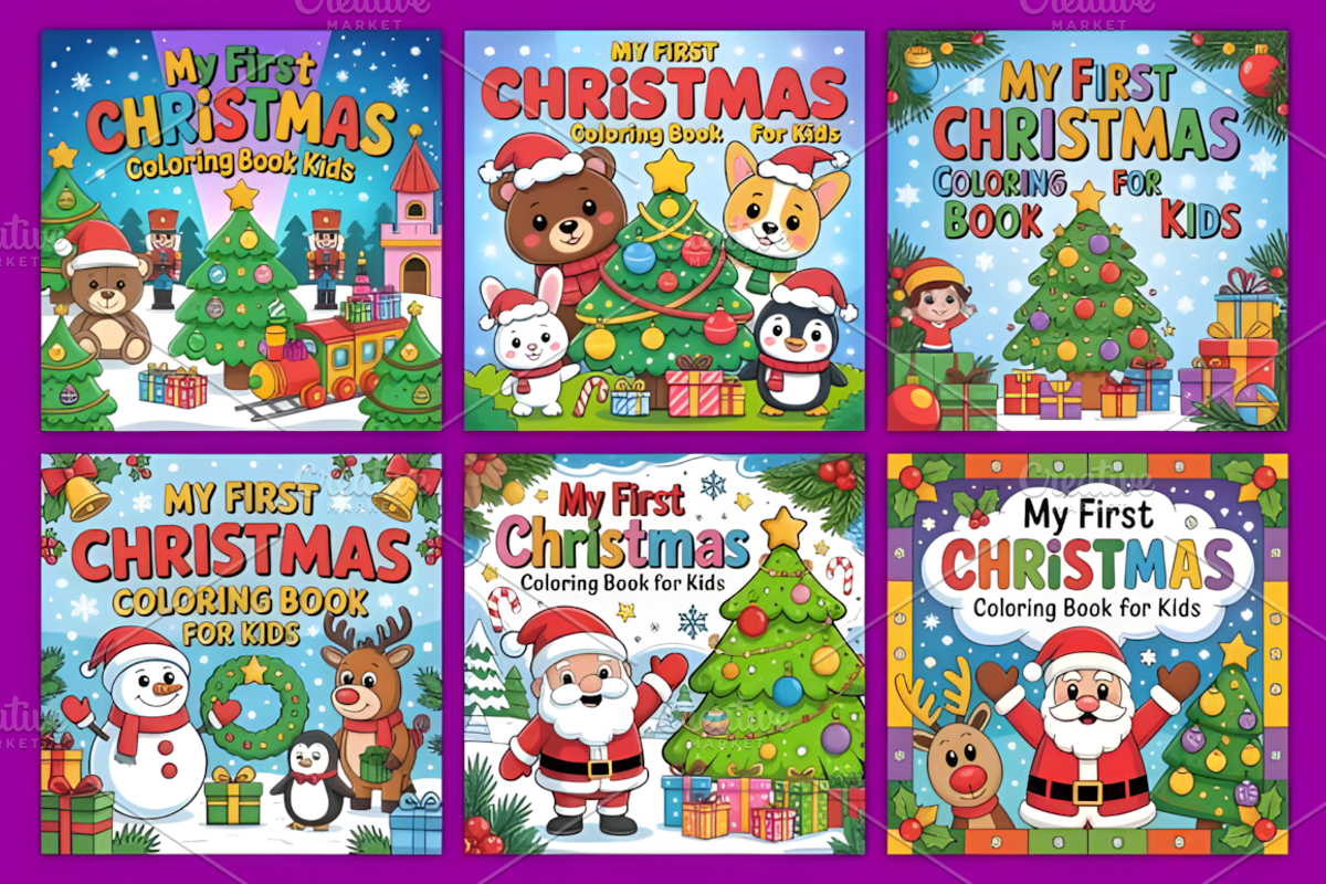 My Christmas Coloring Book for Kids, a Seasonal Illustration by Coco Bloom (Photo 3 of 4)