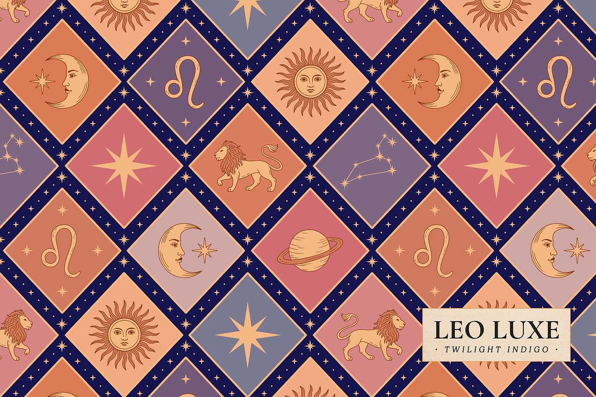 Leo Luxe - Pattern and Illustrations, a Pattern Graphic by Dina Mae (Photo 7 of 11)