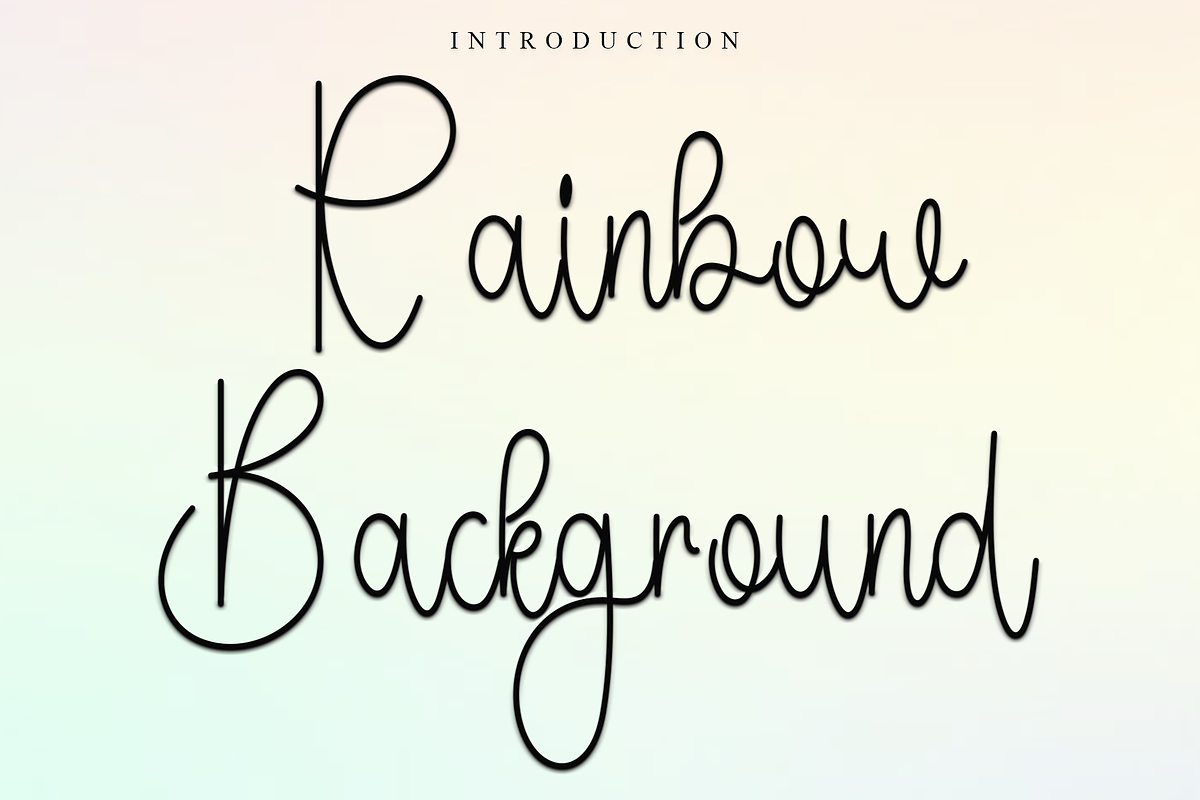 Rainbow Background, a Handwritten Font by InermediaSTUDIO (Photo 1 of 9)