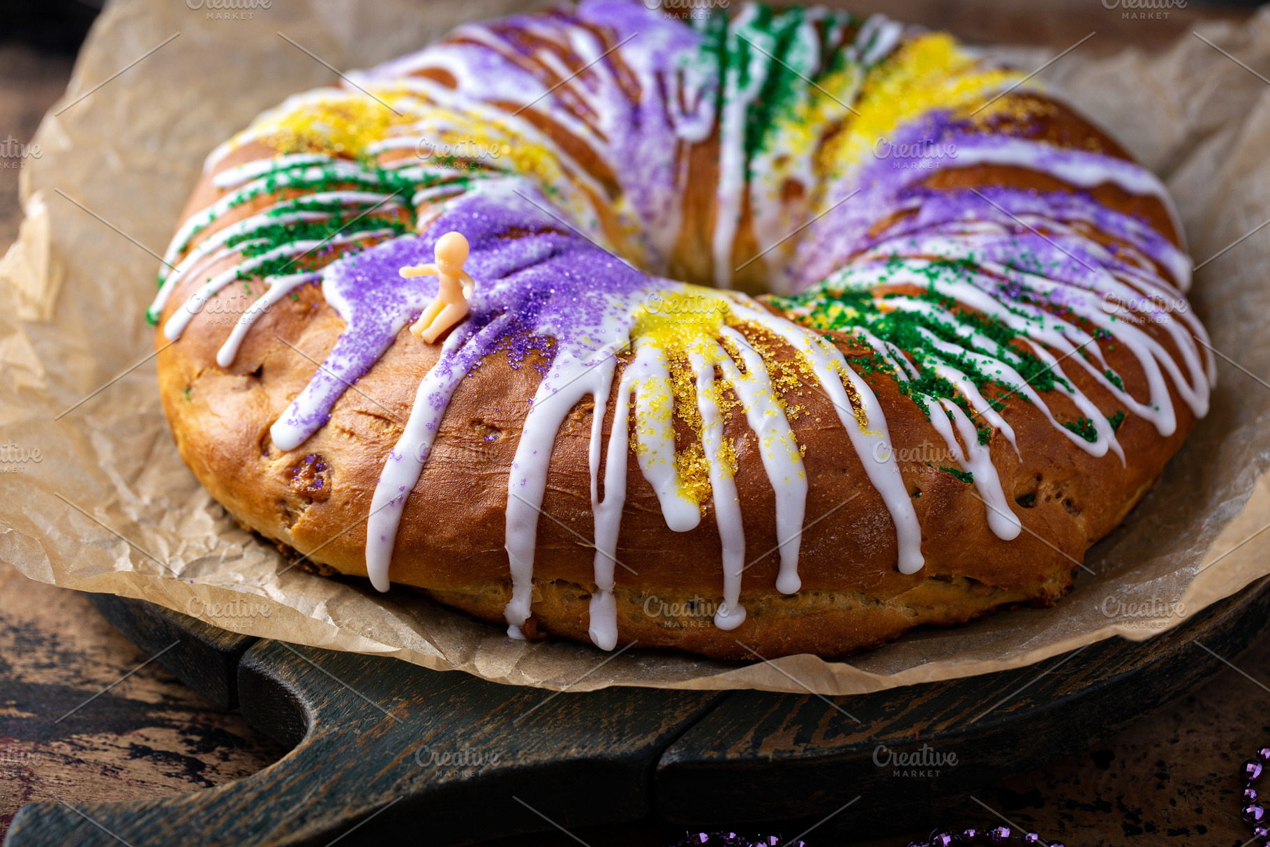 King cake for Mardi Gras, a Food & Drink Photo by farwasser