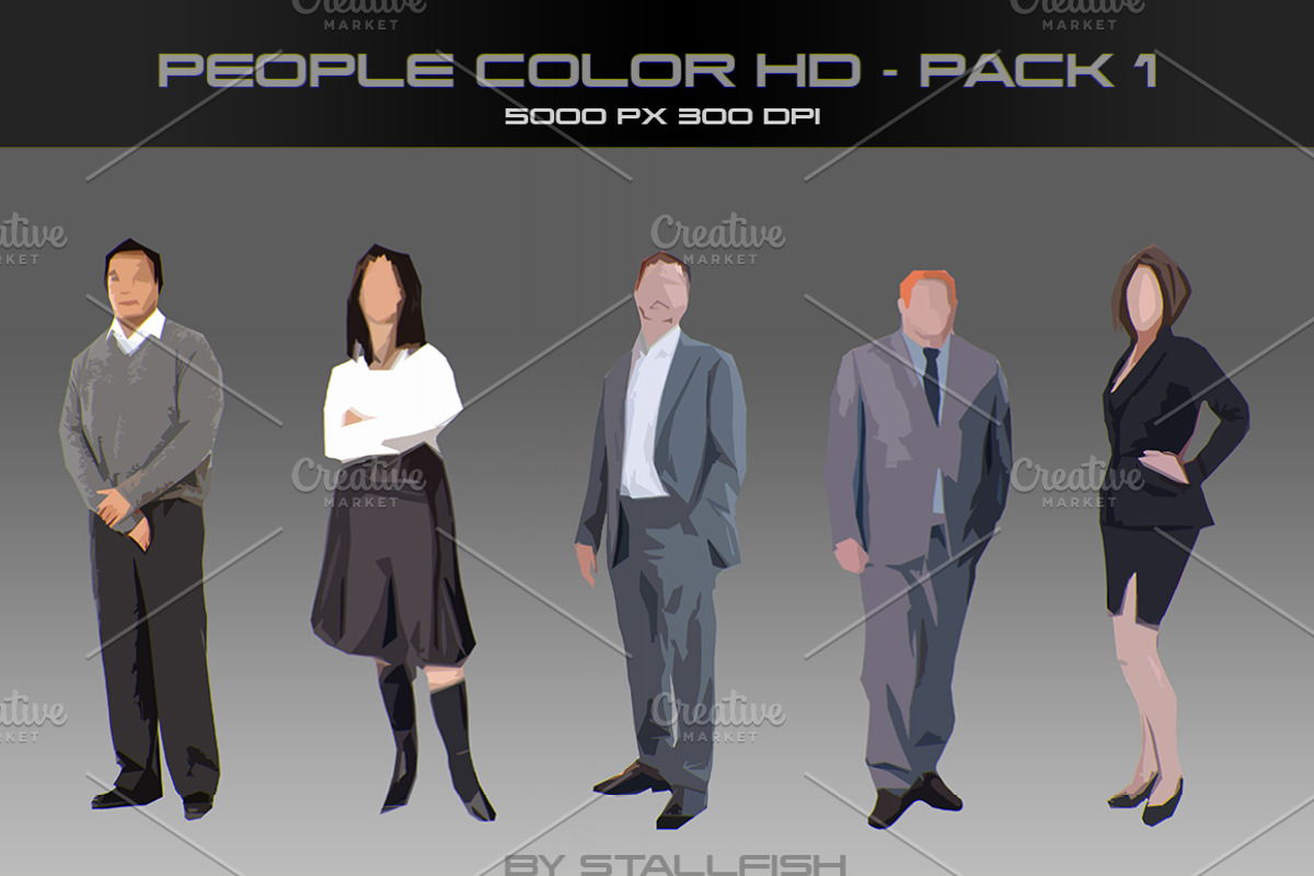 People HD color pack 01, a Person Illustration by stallfish's art store ...