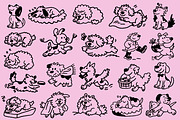 Dog Days: 100 Textured Pups Pack, an Animal Illustration by Veyla (Thumbnail 8 of 14)