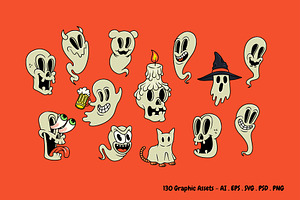 Halloween Cartoon Bundle