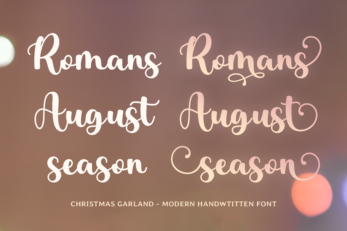 Christmas Garland, a Handwritten Font by Mozatype (Photo 9 of 10)