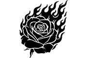 Flaming Rose Floral Ornament Vector, a Decorative Illustration by Designer_Momina (Thumbnail 12 of 21)