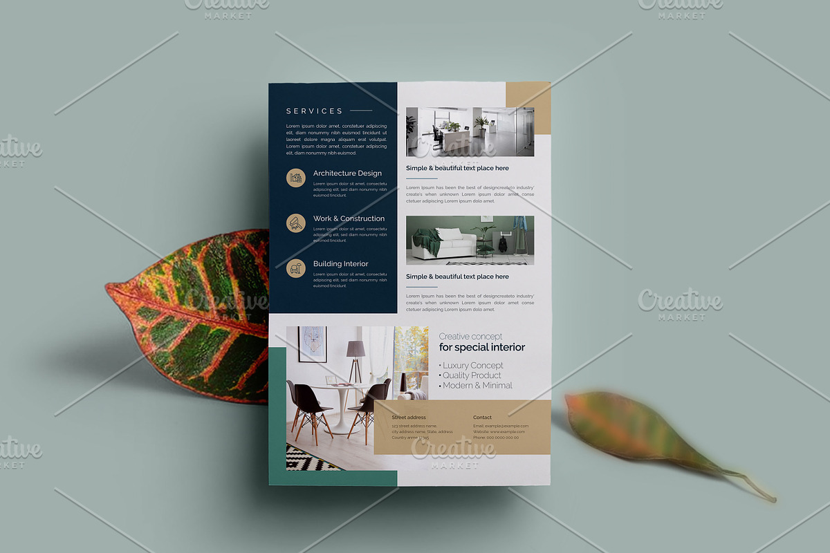 Interior Flyer Template, a Flyer Template by Cristal Pioneer (Photo 4 of 5)