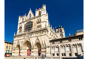 Saint john cathedral of lyon france containing lyon, cathedral, and, an Architecture Photo by Leonid Andronov