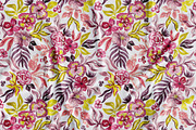 Fantasy flowers seamless pattern, a Pattern Graphic by SirenaArt (Thumbnail 4 of 17)