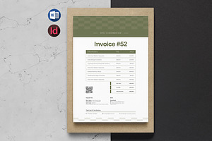 Invoice Template | Word, a Stationery Template by HiveArts