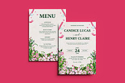 Floraline Wedding Invitation, an Invitation Template by dokudokunomi (Thumbnail 1 of 4)
