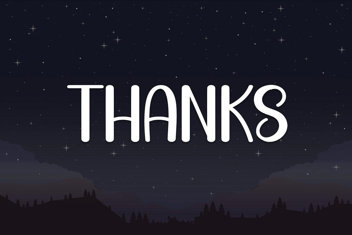 Star Night | Script Font, a Handwritten Font by Scratchones (Photo 9 of 9)