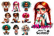Back to school clipart unhappy, an Object Graphic by JuliaStarArt-FantasyHome (Thumbnail 6 of 12)