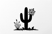 60 Desert Cactus Floral Silhouette, a Seasonal Illustration by Amazin_art (Thumbnail 35 of 38)