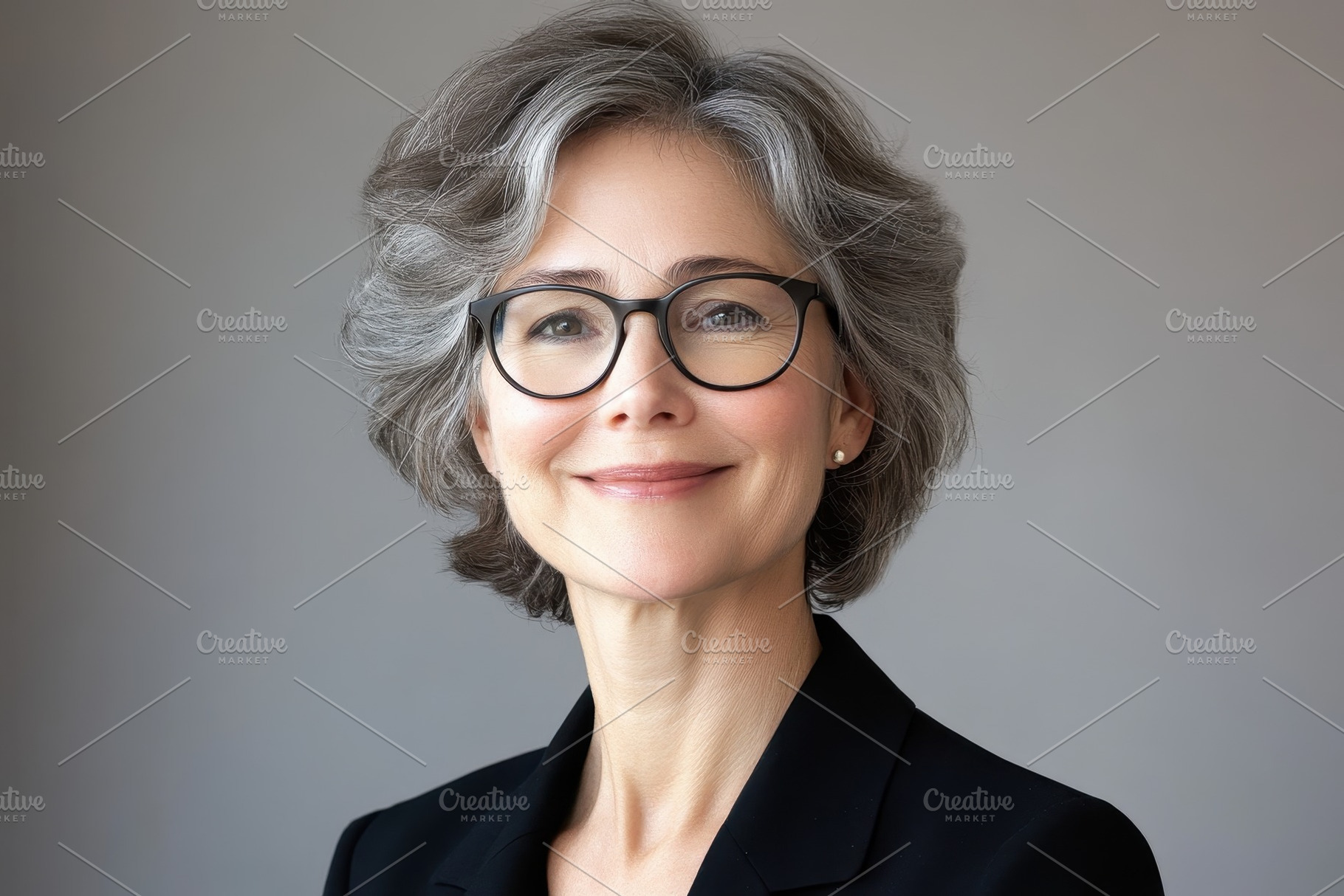 Smiling middle-aged woman with glass, a Photo by Pavel_design