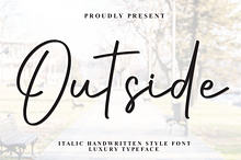 Outside | Script Font