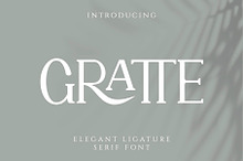 GRATTE Ligature Serif Font