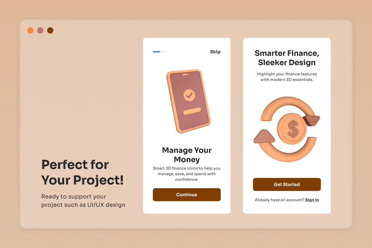 Modern FinTech 3D Icon Collection, a Finance Illustration by twinstd (Photo 6 of 6)
