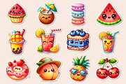 Kawaii Sweet Summer Food Clipart, an Illustration by Dream Creation (Thumbnail 2 of 4)