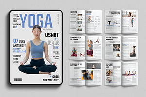 Yoga Digital Magazine Layout Design