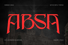 Absa Blackletter - Logo Font