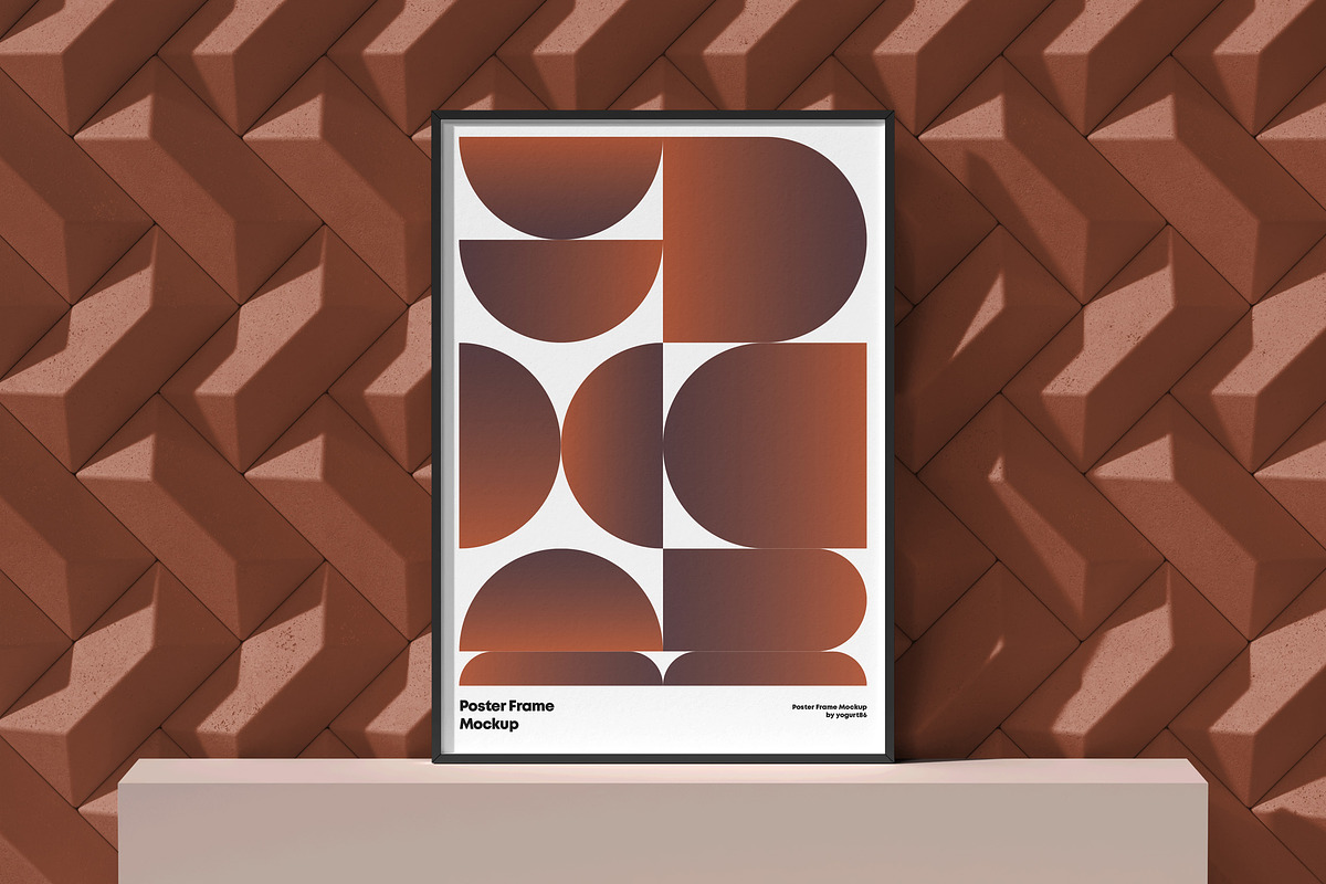 Poster Frame Mock-up, a Product Mockup by Yogurt86 (Photo 3 of 16)