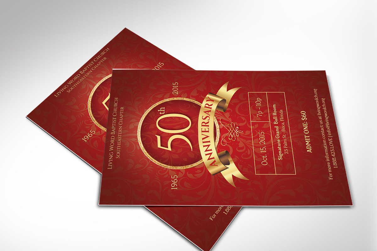 Red Church Anniversary Banquet Flyer preview 7