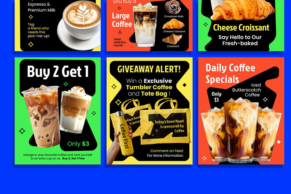 Vibrant Coffee Shop - Social Media, a Social Media Template by Jiwstudio (Photo 5 of 5)