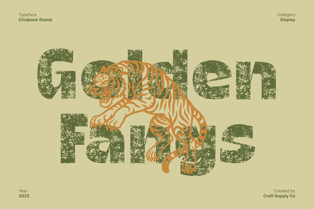 Chulpane Stamp, a Sans Serif Font by Craft Supply Co. (Photo 6 of 8)