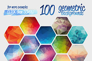 100 Polygon Backgrounds, a Texture Graphic by VitalexStudio (Thumbnail 2 of 4)