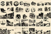 Vintage Coastal Travel Illustrations, an Object Illustration by Nocturnal Wolf (Thumbnail 11 of 27)