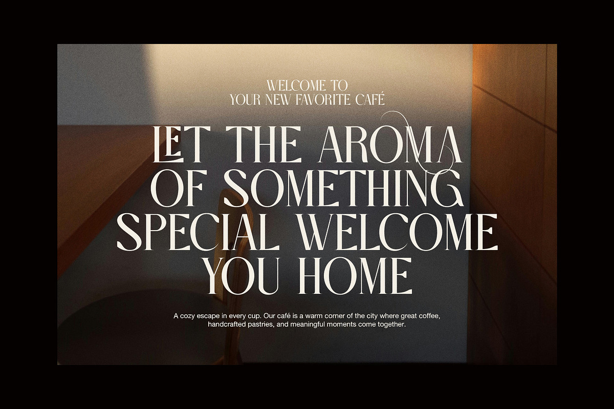 Glamor Elegant Serif Font, a Serif Font by Graphicxell (Photo 3 of 8)