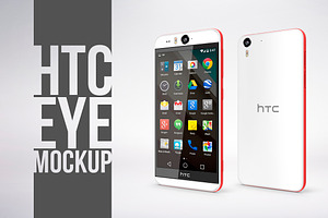 HTC Desire EYE Photorealistic Mockup