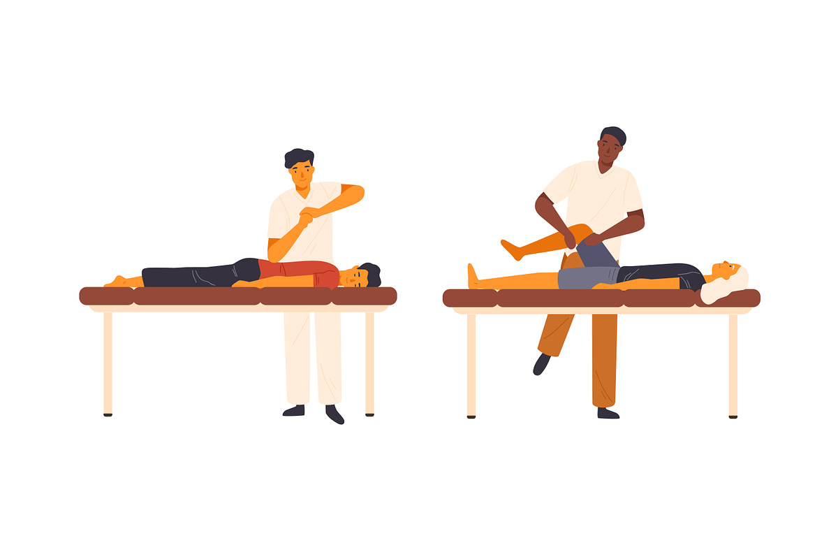 Chiropractor, osteopath set, a Healthcare Illustration by Good Studio (Photo 2 of 4)