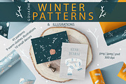 Winter & Christmas patterns, a Pattern Graphic by ⚞ Kind Illustration ⚟ (Thumbnail 1 of 16)