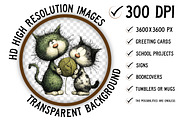 Quirky Cats Friendship Clipart, an Illustration by Craft Nest (Thumbnail 3 of 10)