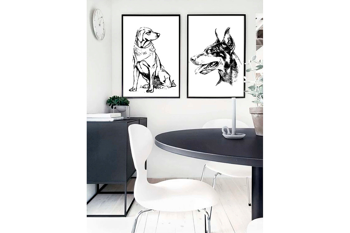33 DOGS hand drawn illustrations, an Animal Illustration by AnastasiyaOleynik (Photo 3 of 7)