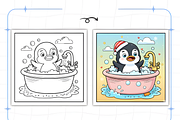 Cozy Routine Coloring Pages for Kids, a Decorative Illustration by Ink Gallery (Thumbnail 2 of 9)
