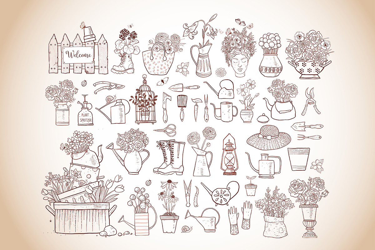 Garden doodles, an Illustration by Elina_Li (Photo 4 of 8)