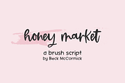 Honey Market Script, a Handwritten Font by Beck McCormick (Thumbnail 1 of 10)