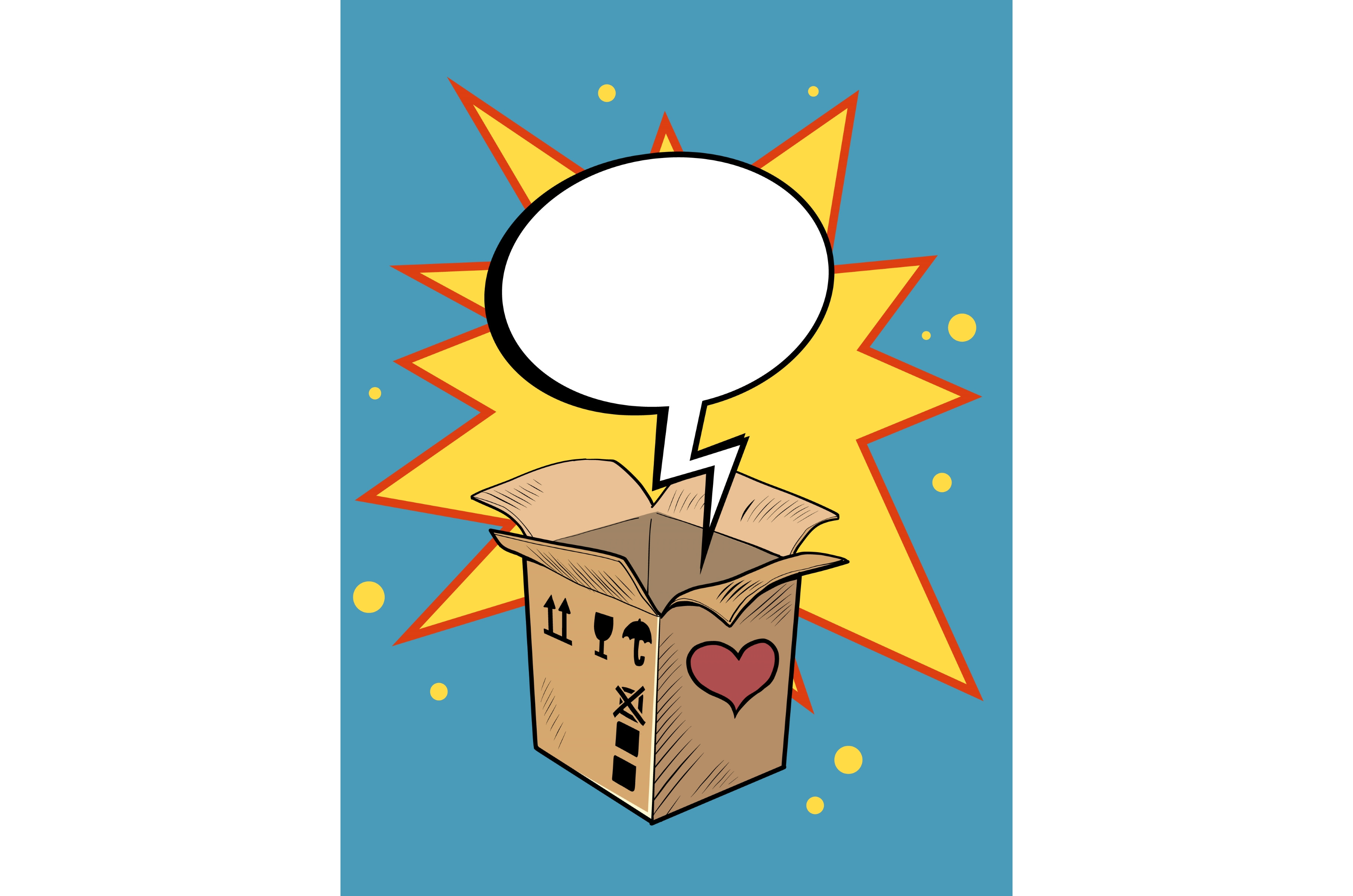 comic bubble blank template box, an Object Graphic by studiostoks