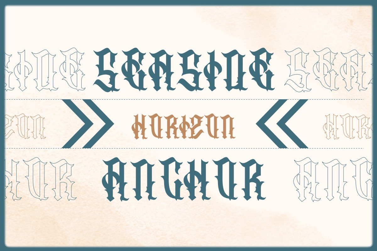 Swarotty - Modern Blackletter Font, a Blackletter Font by Dhabee (Photo 11 of 15)